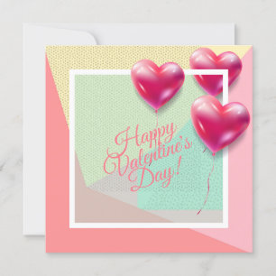 Joyeuse Saint-Valentin Élégante Carte de Vœux