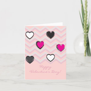 Joyeuse Saint-Valentin Élégante Carte de Vœux