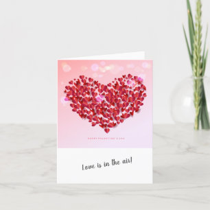 Joyeuse Saint-Valentin Élégante Carte de Vœux