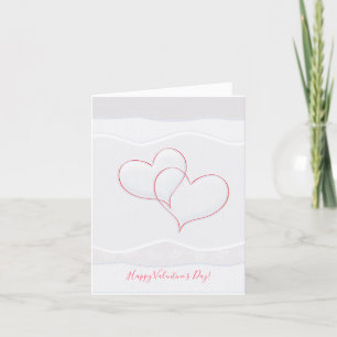Joyeuse Saint-Valentin Élégante Carte de Vœux