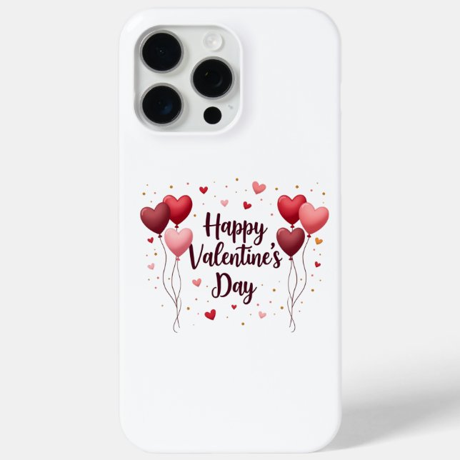 Joyeuse Saint-Valentin Étui Téléphone Romantique (Verso)