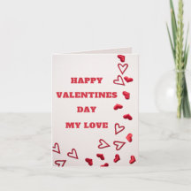 Joyeuse Saint-Valentin ma carte de voeux d'amour