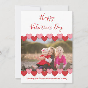 Joyeuse Saint-Valentin Photo   Carte de voeux plat