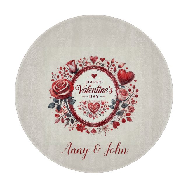 Joyeuse Saint-Valentin Planche à Découper Personna (Devant)