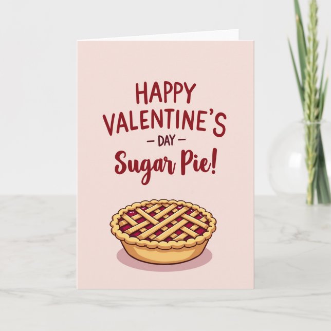 Joyeuse Saint-Valentin Sugar Pie Carte (Devant)