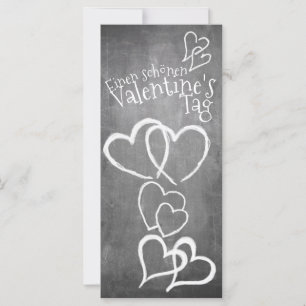 Joyeuse Saint-Valentin sur un tableau à la craie