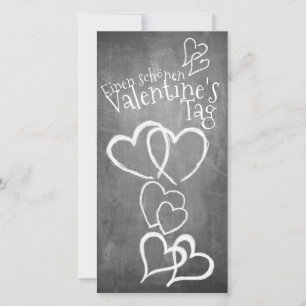 Joyeuse Saint-Valentin sur un tableau à la craie