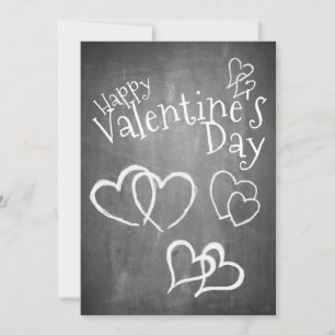 Joyeuse Saint-Valentin sur un tableau noir