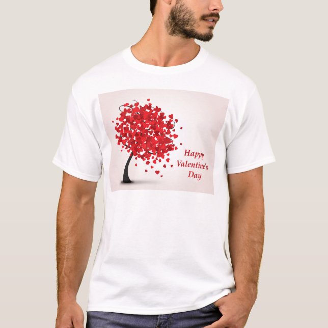 Joyeuse Saint-Valentin T-Shirt Basique Homme (Devant)