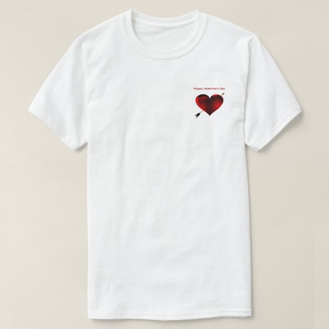 Joyeuse Saint-Valentin T-Shirt de poche (Design devant)