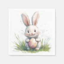 Joyeuse serviette en papier de Pâques