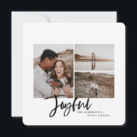 Joyeuse simple élégante carte de noël multi photo<br><div class="desc">fêtez les fêtes avec cette belle carte multi photo de noël. Avec un design élégant, propre et éditable collage photo, il a une sensation élégante, moderne, minimale. tous les détails peuvent être modifiés pour vos détails personnels, y compris le nom de famille, les photos et l'année pour le rendre spécial....</div>