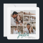Joyeuse simple élégante carte de noël multi photo<br><div class="desc">fêtez les fêtes avec cette belle carte multi photo de noël. Avec un design élégant, propre et éditable collage photo, il a une sensation élégante, moderne, minimale. tous les détails peuvent être édités pour vos détails personnels, y compris le nom de famille, les photos et l'année pour le rendre spécial....</div>
