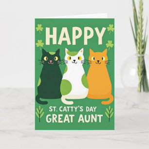 Joyeuse St Cattys Day Grande Tante Carte