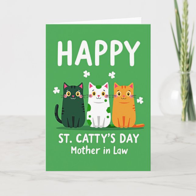 Joyeuse St Cattys Day Mère Carte (Devant)