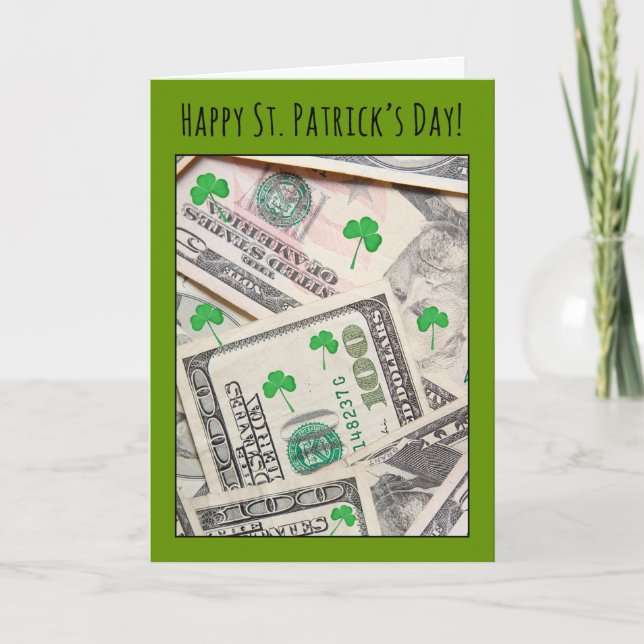 Joyeuse St Patrick pour n'importe quelle carte hum (Devant)