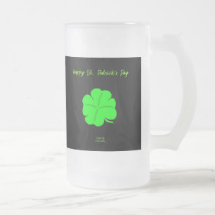Joyeuse St. Patrick's Day grande Mug en verre dépo