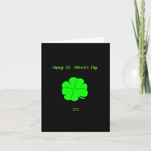 Joyeuse St.  Patrick's Day Petite Carte de Vœux (Devant)