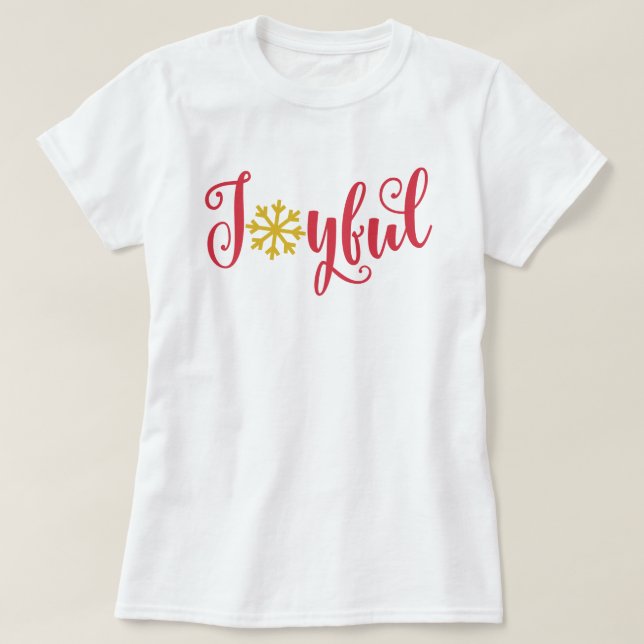 Joyeuse T-shirt femme de Noël (Design devant)