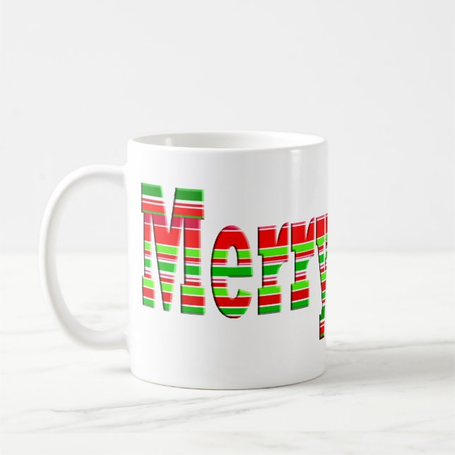 JOYEUSE tasse de joyeuse rayure (Gauche)