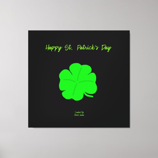 Joyeuse toile enrobée de la Saint Patrick (Recto)