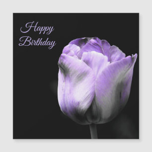 Joyeuse Tulipe violette d'anniversaire *Personnali