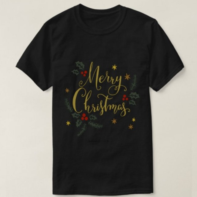 Joyeuse typographie de Noël Tshirts modernes (Créateur téléchargé)