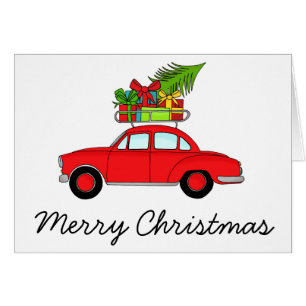 Joyeuse voiture Vintage de Noël