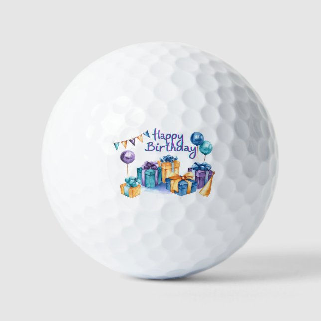 Joyeuses balles de golf d'anniversaire (Recto)