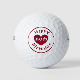 Joyeuses balles de golf du 40e anniversaire par da