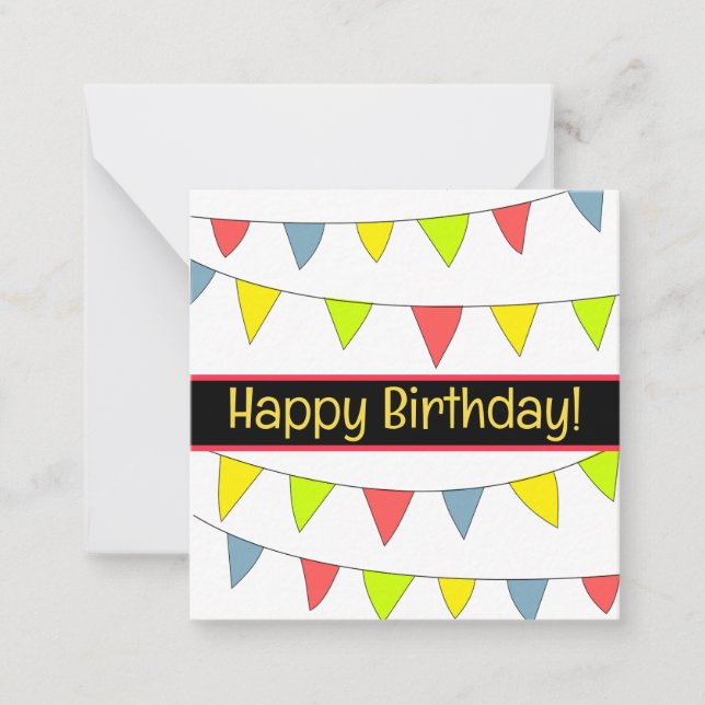 Joyeuses cartes d'anniversaire, mignonette, stock  (Devant)