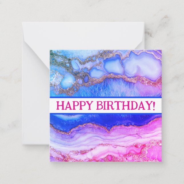 Joyeuses cartes d'anniversaire, mignonette, stock  (Devant)