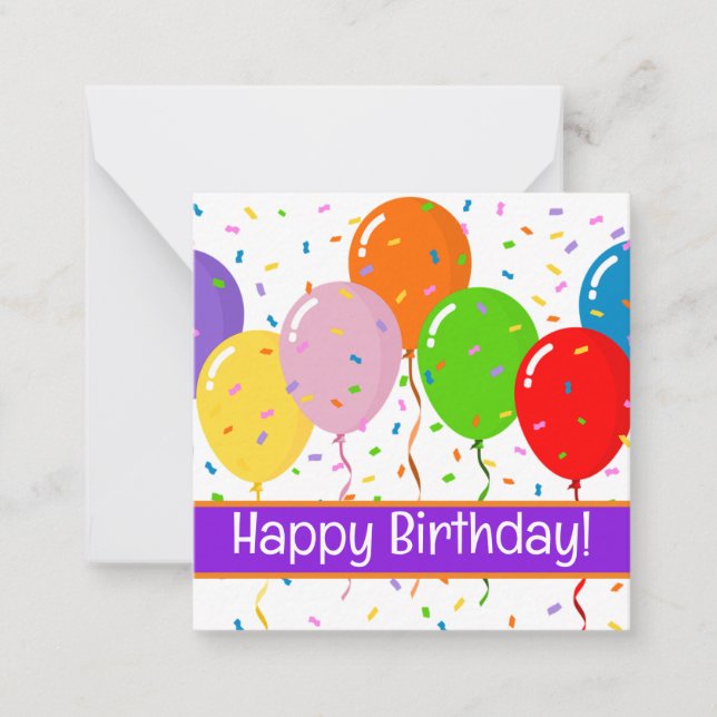 Joyeuses cartes d'anniversaire, mignonnes, stocks  (Devant)