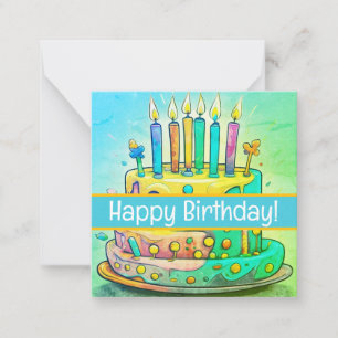 Joyeuses cartes d'anniversaire, mignonnes, stocks 