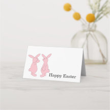 Joyeuses Cartes de Place Bunny de Pâques