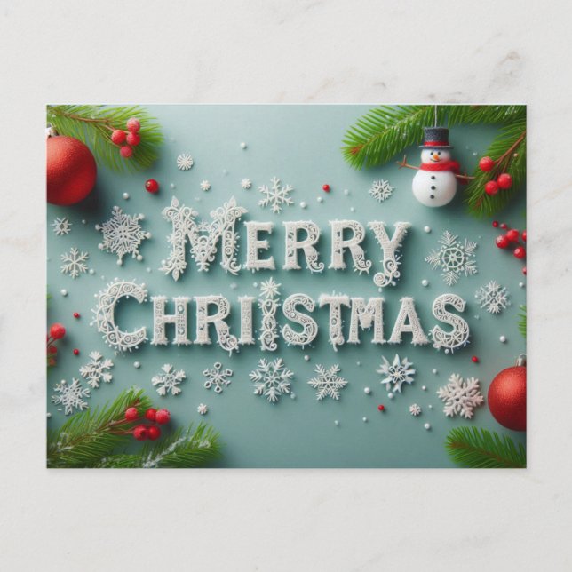 Joyeuses Cartes de voeux de Noël (Devant)