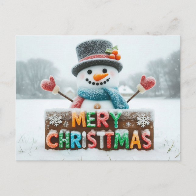 Joyeuses Cartes de voeux de Noël (Devant)