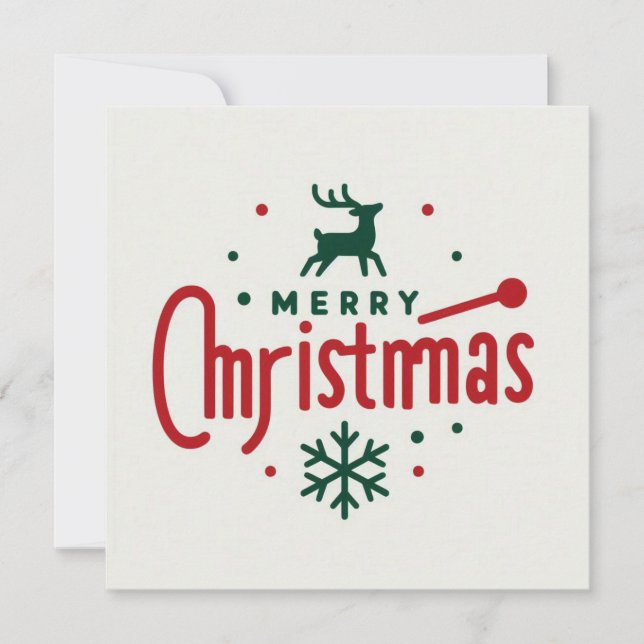 Joyeuses Cartes de voeux de Noël (Devant)