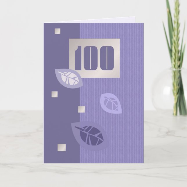 Joyeuses cartes de voeux personnalisables 100e ann (Devant)
