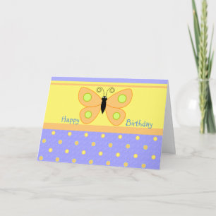 Joyeuses Cartes Papillon d'anniversaire