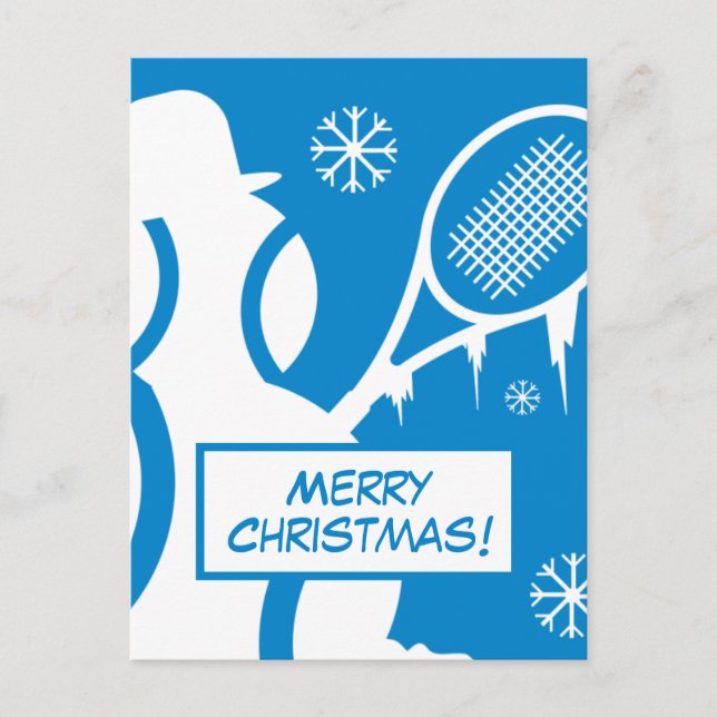 Joyeuses cartes postales de Noël avec joli bonhomm (Devant)