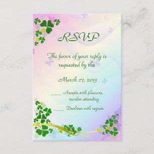 Joyeuses cartes RSVP Shamrocks