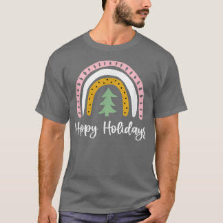 Joyeuses Fêtes Arc-en-ciel T-shirt arbre de Noël