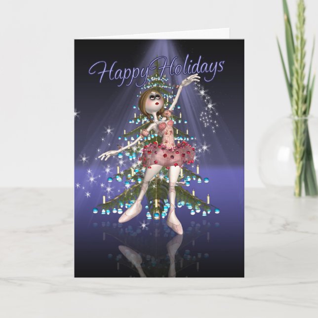 Joyeuses Fêtes - Carte de Noël - Ballet Gothique D (Devant)