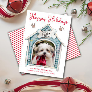 Joyeuses Fêtes Carte de Vœux Photo d'Animal de Com