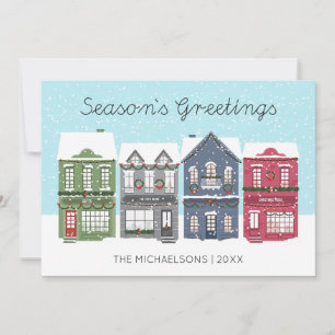 Joyeuses Fêtes Christmas Town   Carte de vœux phot