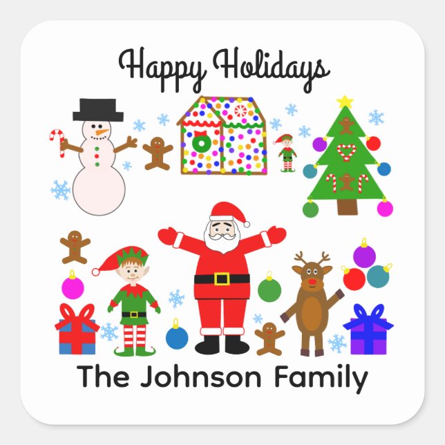 Joyeuses fêtes Collecte de Noël #1 Stickers (Devant)