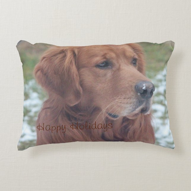Joyeuses fêtes Coussin animal de compagnie (Devant)