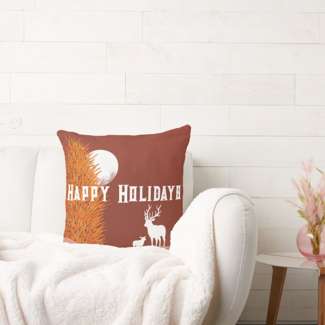 Joyeuses Fêtes - Coussin Décoratif (Canapé)