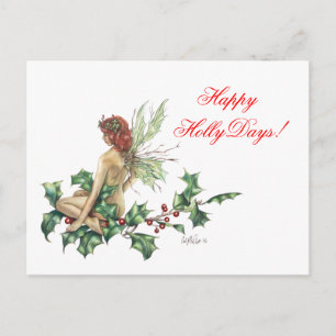 Joyeuses Fêtes de Noël ! Carte postale d'art fant